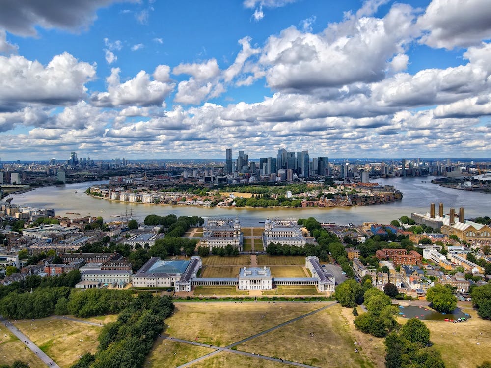 A bird's-eye view of Greenwich